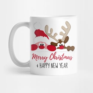 retro vintage pink santa claus Mug